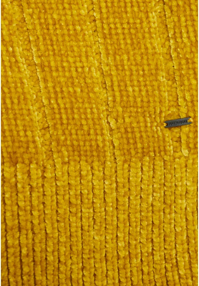 Γυναικεια πλεκτη μπλουζα με τελειωμα rib yellow