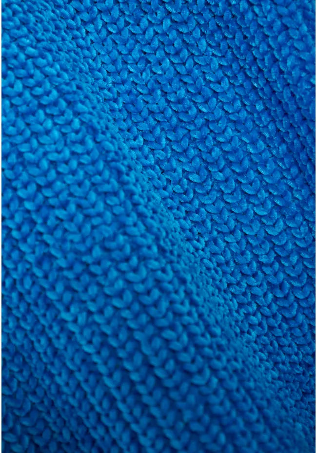 Γυναικείο πουλόβερ chenille blue