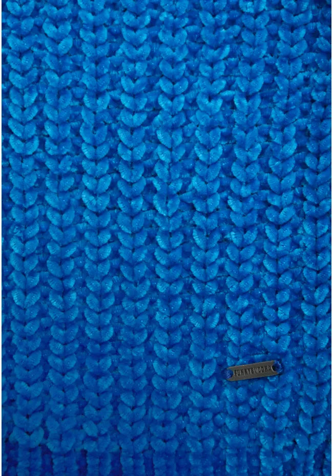 Γυναικείο πουλόβερ chenille blue
