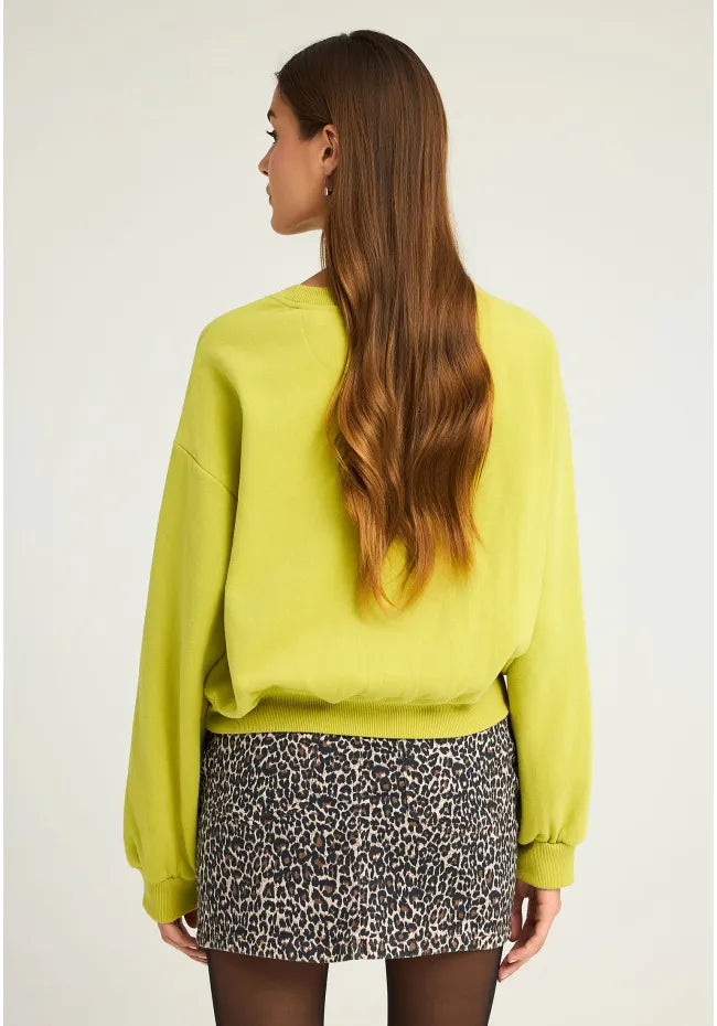 Γυναικειο φουτερ με λογοτυπο lime