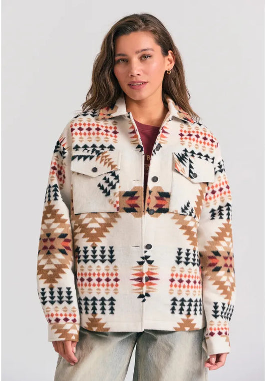 Γυναικείο overshirt πουκάμισο με pattern