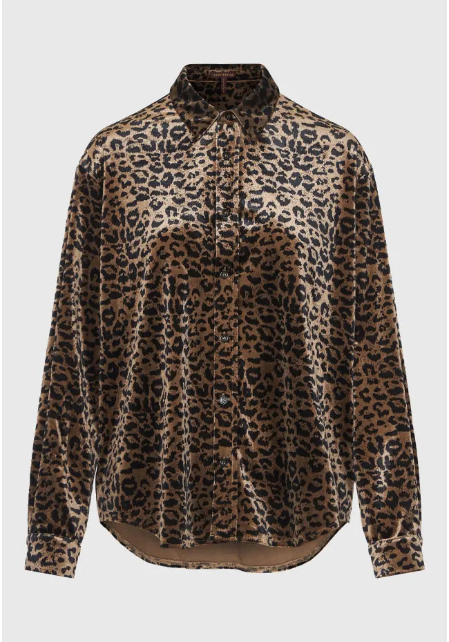 Λεοπαρ βελουτε πουκαμισο cigar
