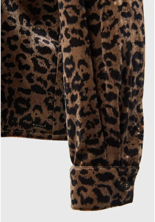 Λεοπαρ βελουτε πουκαμισο cigar