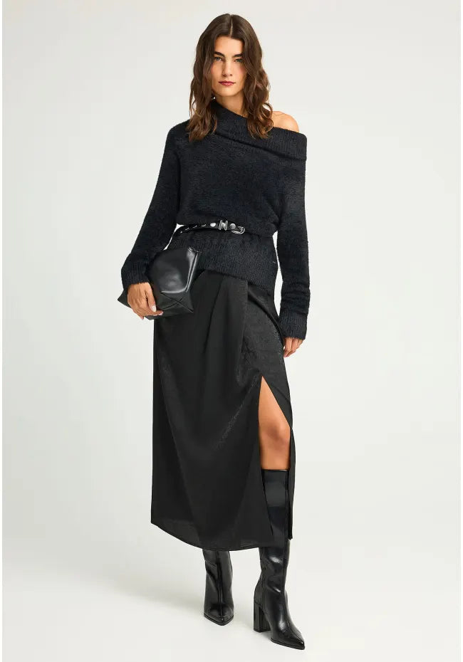 Γυναικεια φουστα σε ζακαρ υφανση