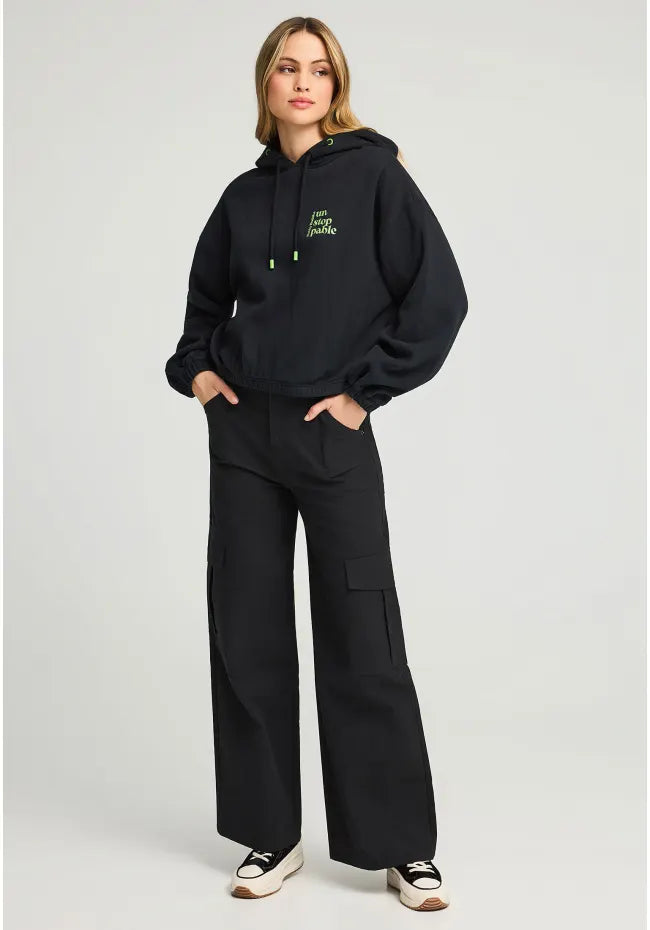 Wide leg cargo παντελονι