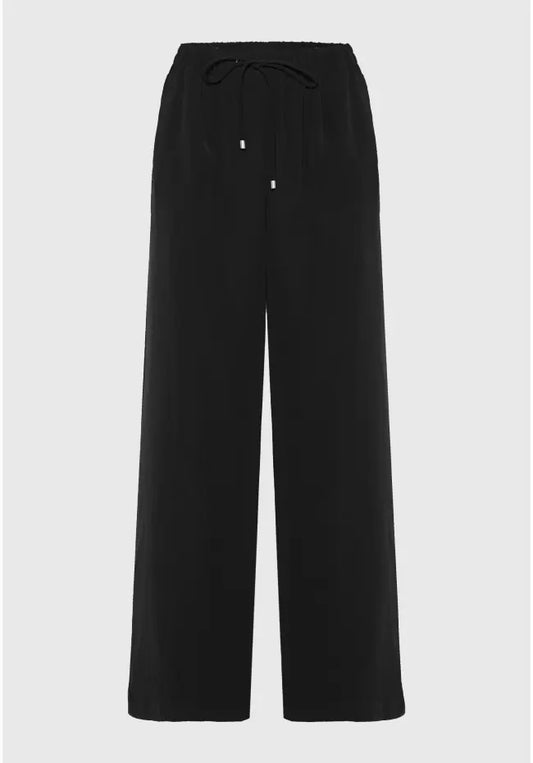 Wide leg παντελόνι με κορδόνι