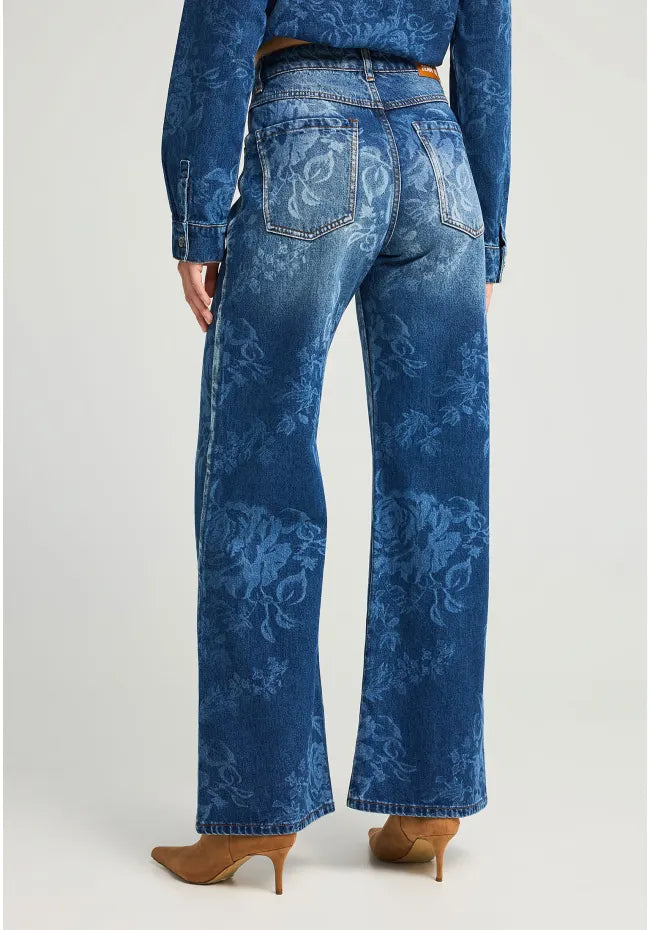 Τζιν φλοραλ παντελονι