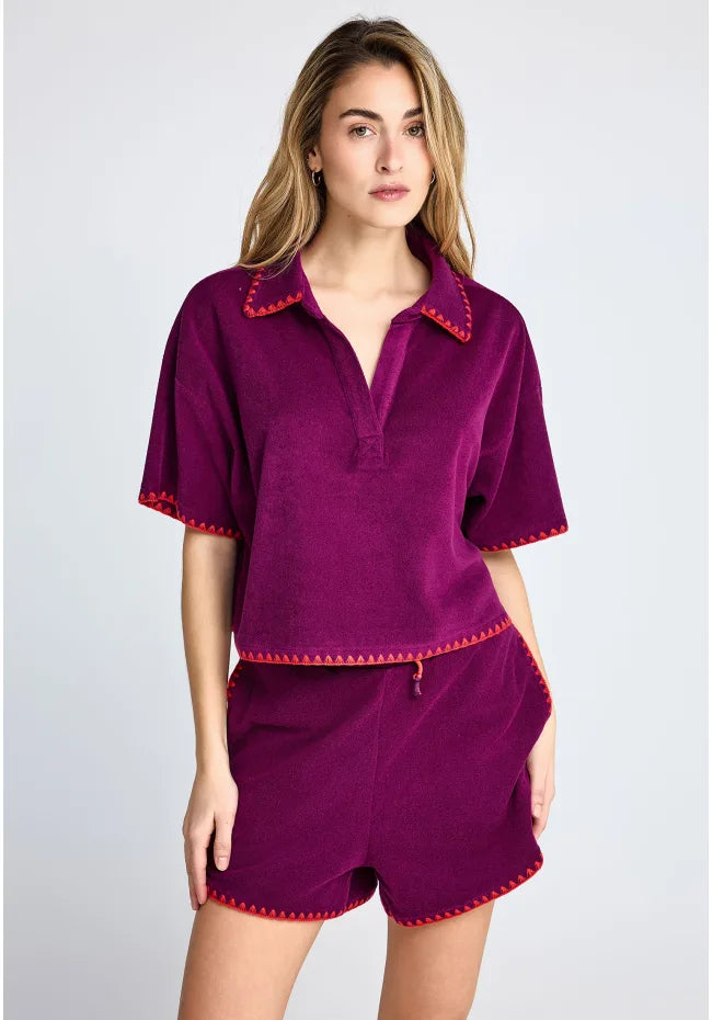 Towel Polo Blouse