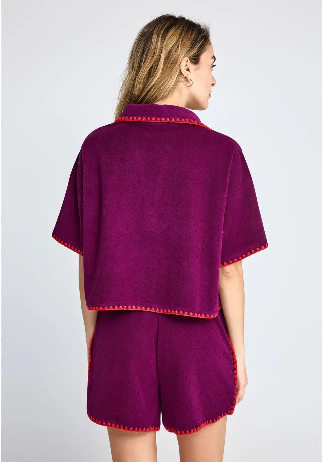Towel Polo Blouse