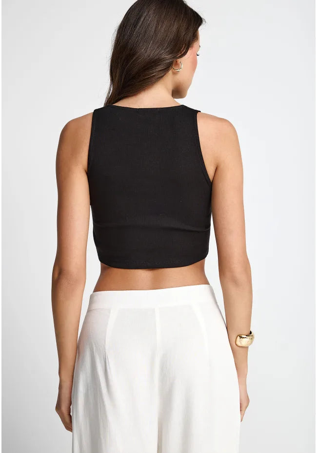 Crop top με κοψιματα
