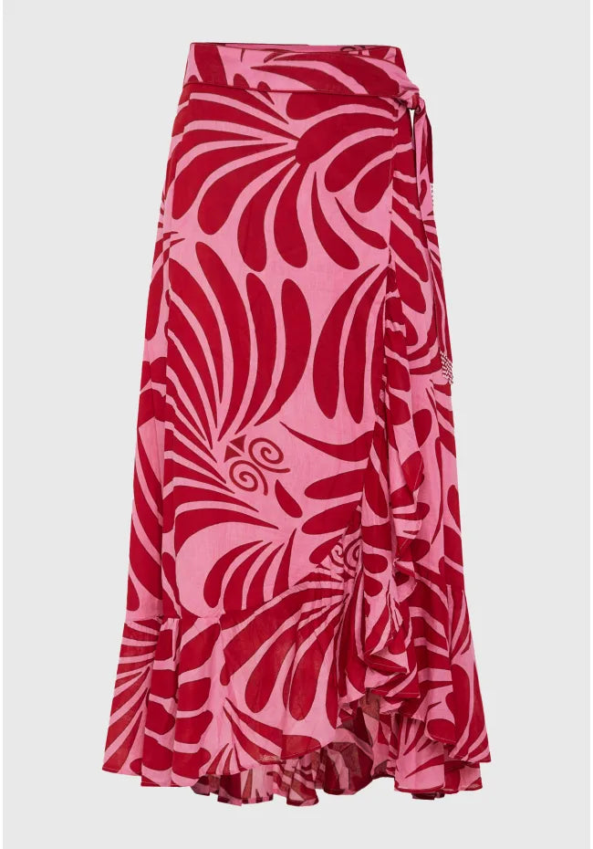 Κρουαζε φουστα με βολαν