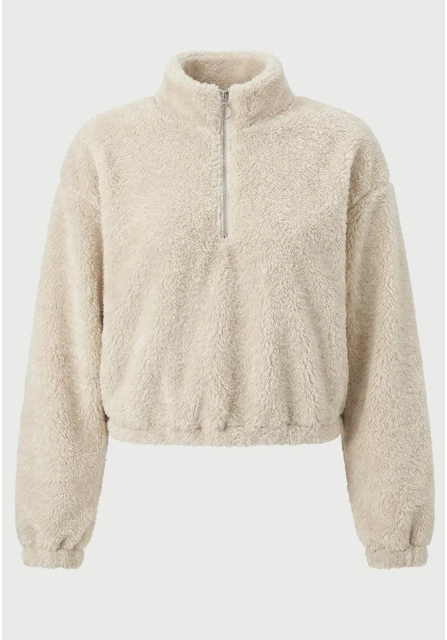 Cropped μπλουζα απο fleece