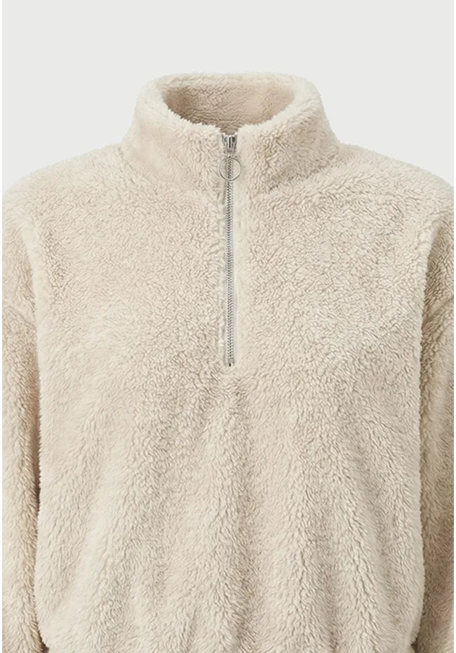 Cropped μπλουζα απο fleece