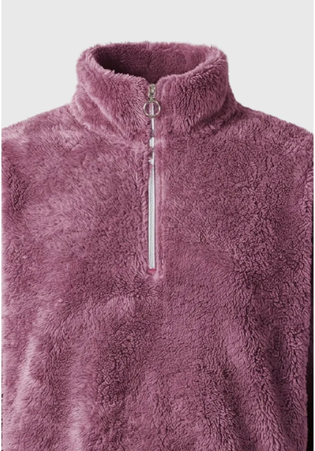 Cropped μπλουζα απο fleece