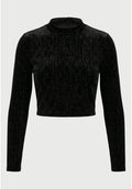 Crop top με μεταλλικη λαμψη