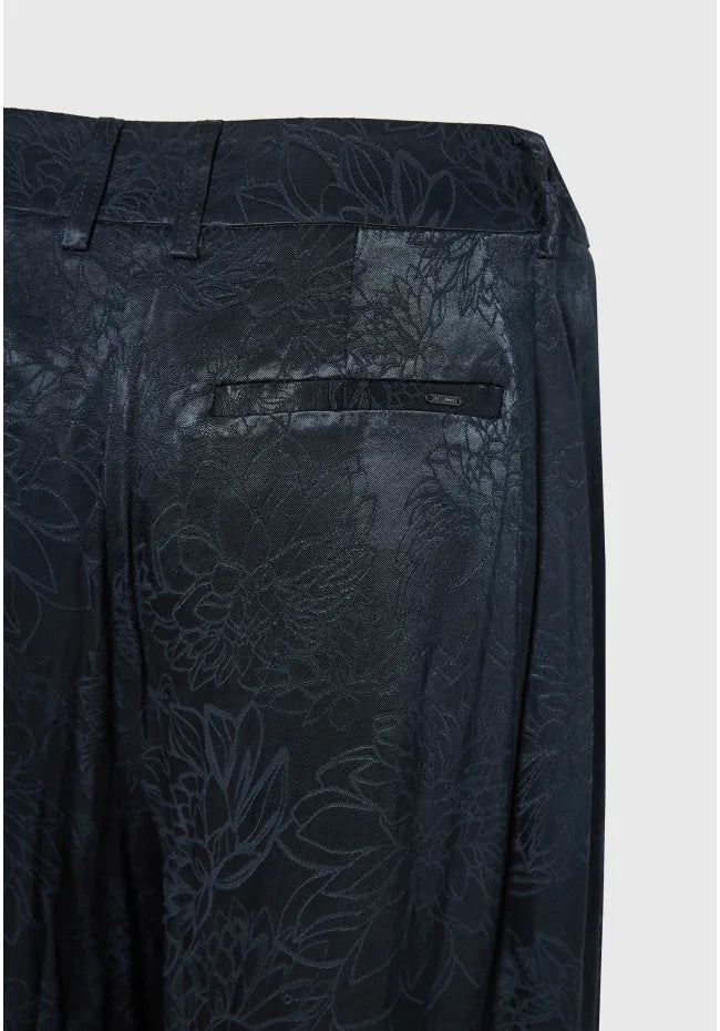 Παντελονι wide leg με ζακαρ σχεδιο