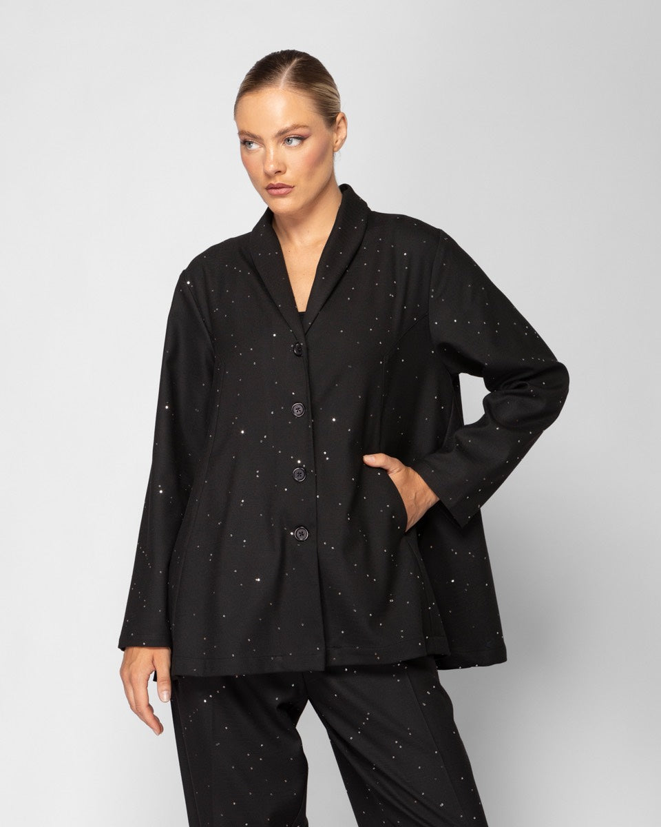 Jacket with strass