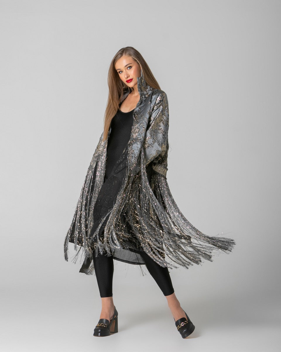 Πανωφορι με Χρυσες Λεπτομερειες και Κροσια