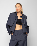 Jean Short Trench Coat