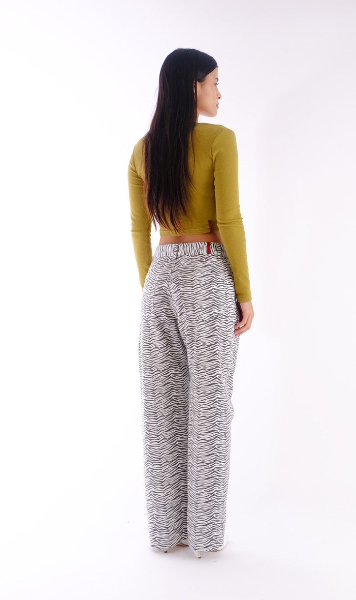 Crooked S/W Zebra Pants