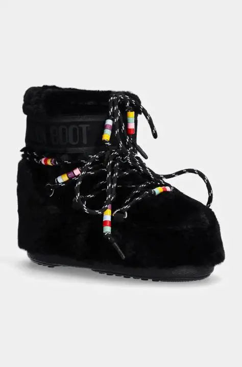 Moon Boot Icon Low Faux Fur Beads
