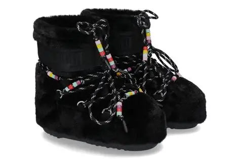 Moon Boot Icon Low Faux Fur Beads
