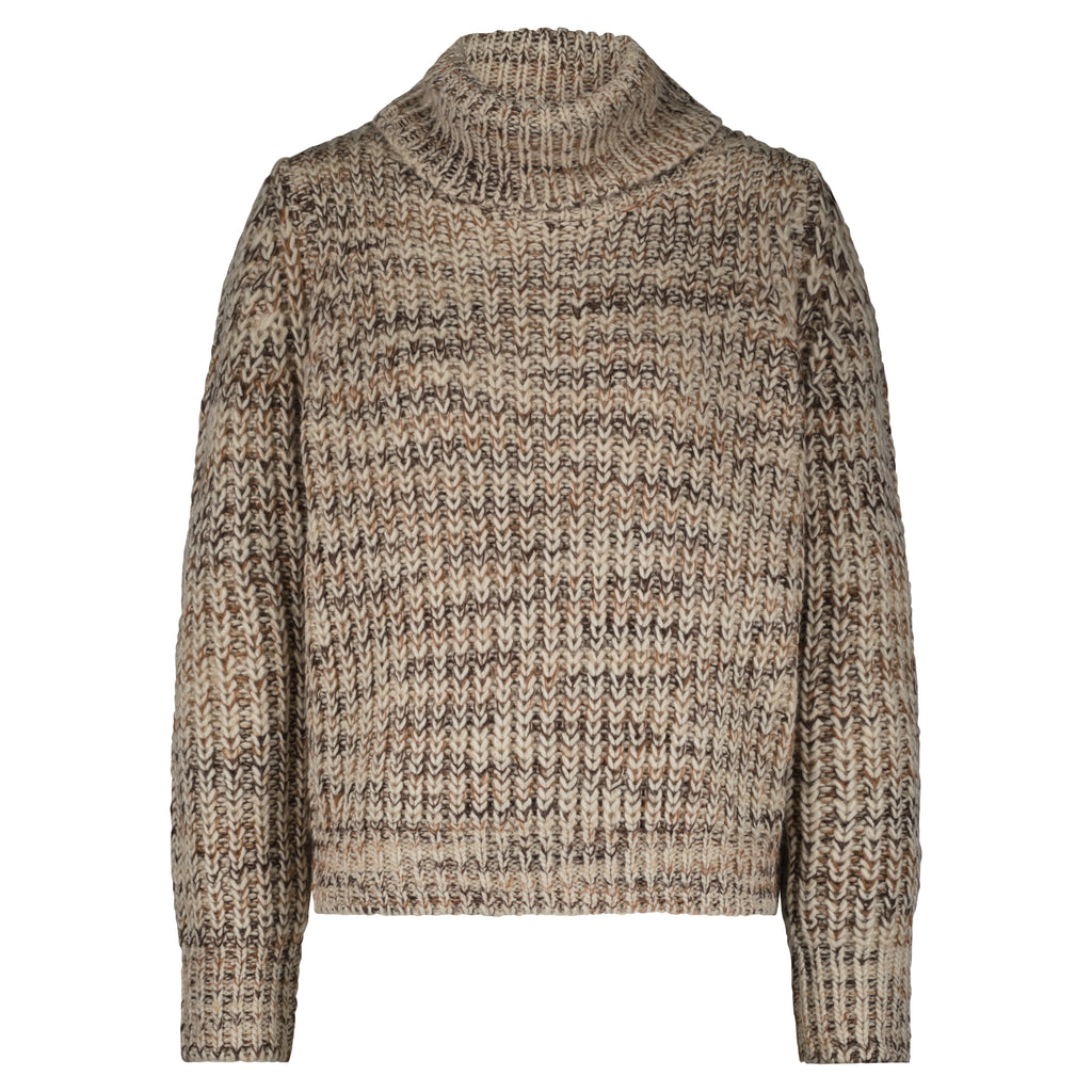 Cocoon multi sweater brown