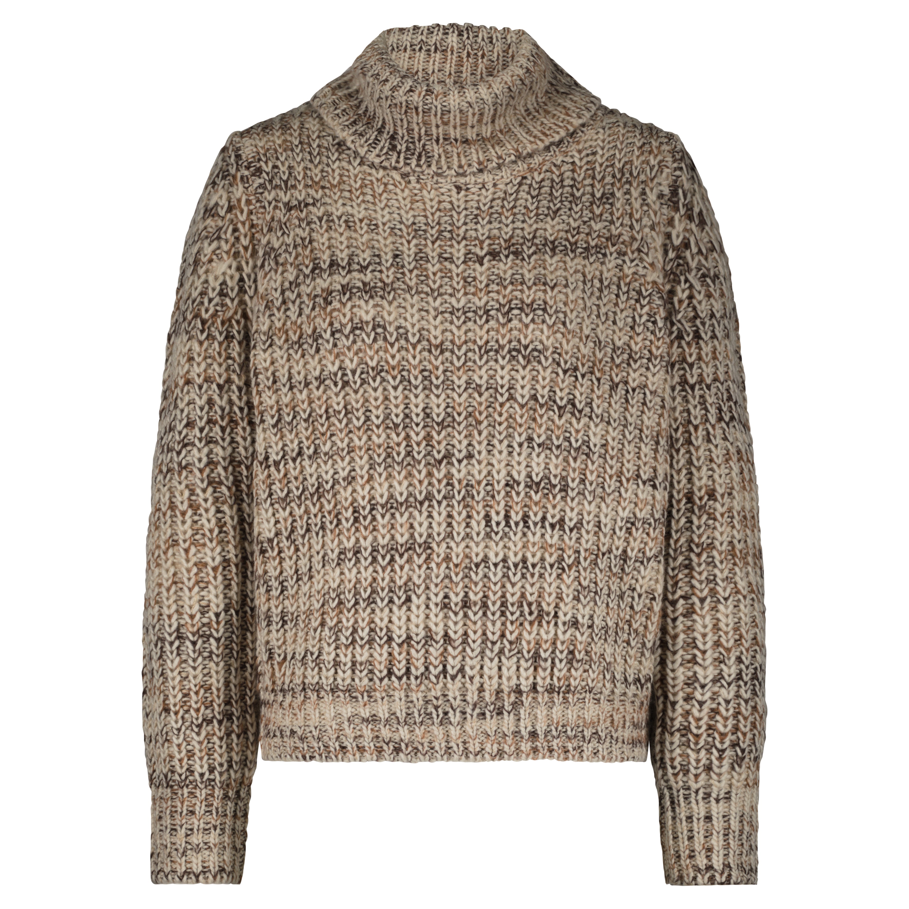 Cocoon multi sweater brown