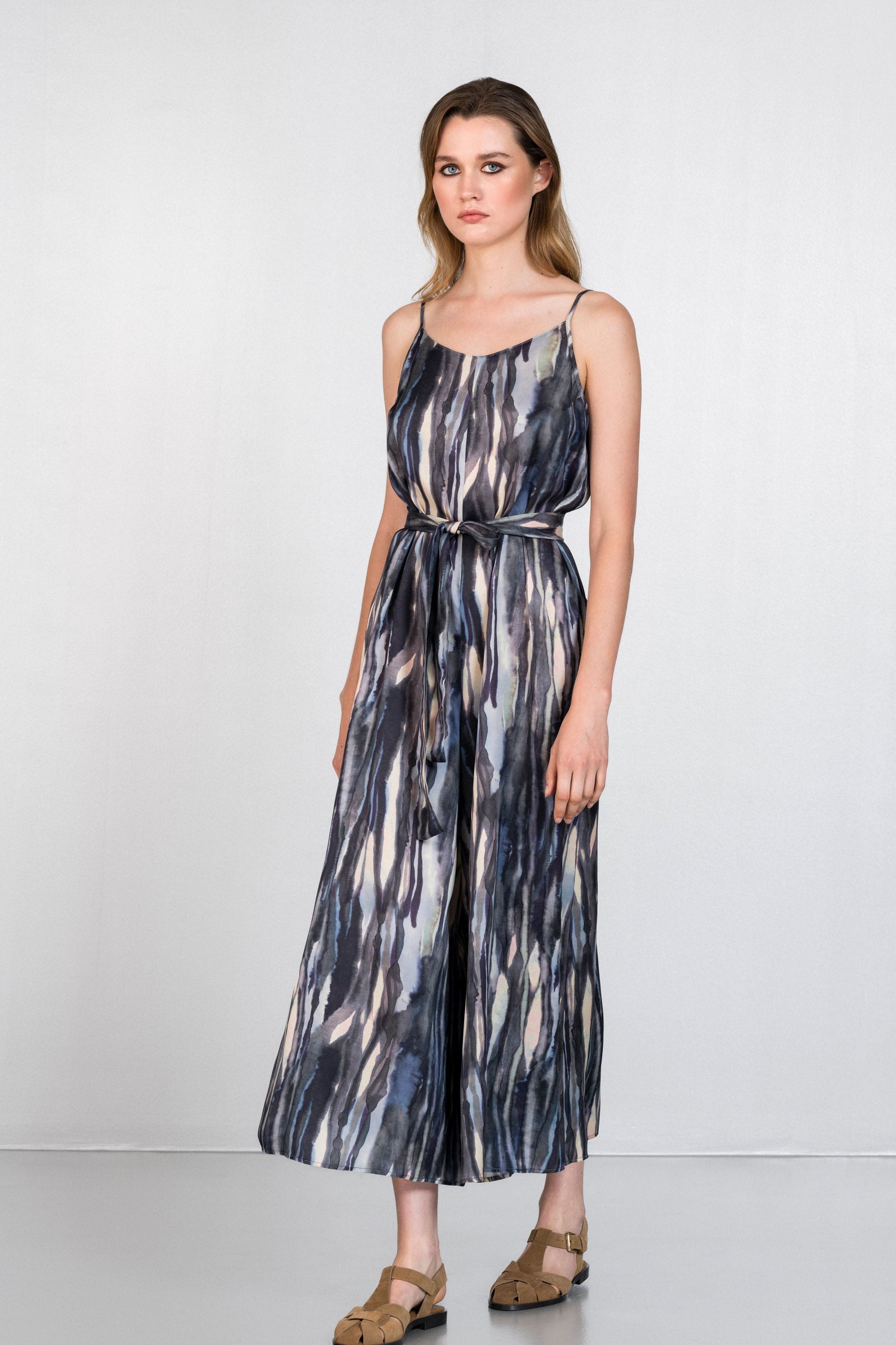 SATIN PRINT JUPE CULOTTE