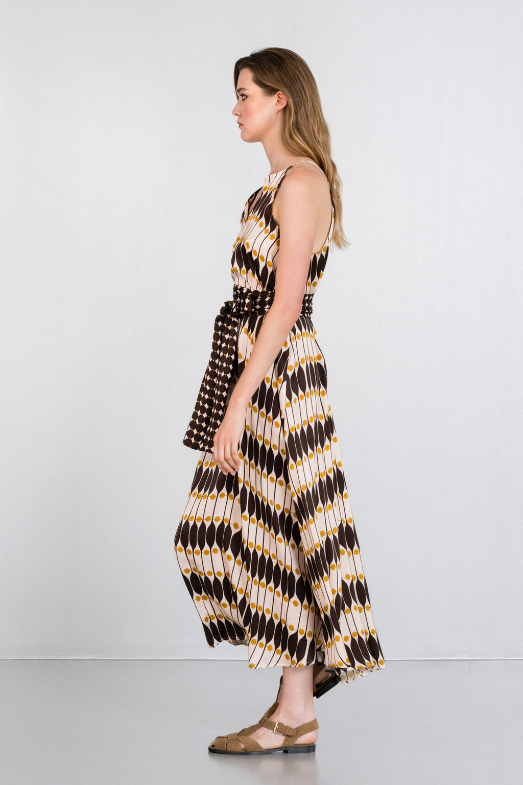 SATIN PRINT CAMISOLE DRESS