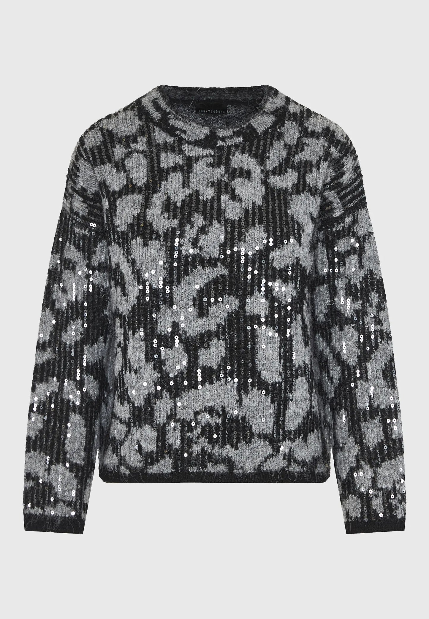 black sweater