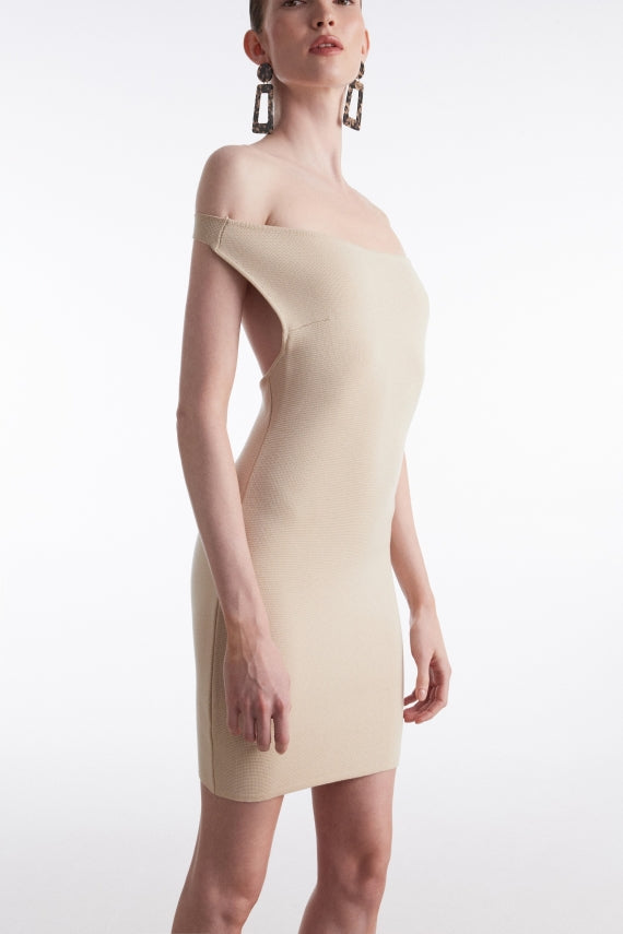 FIne line knitted mini dress