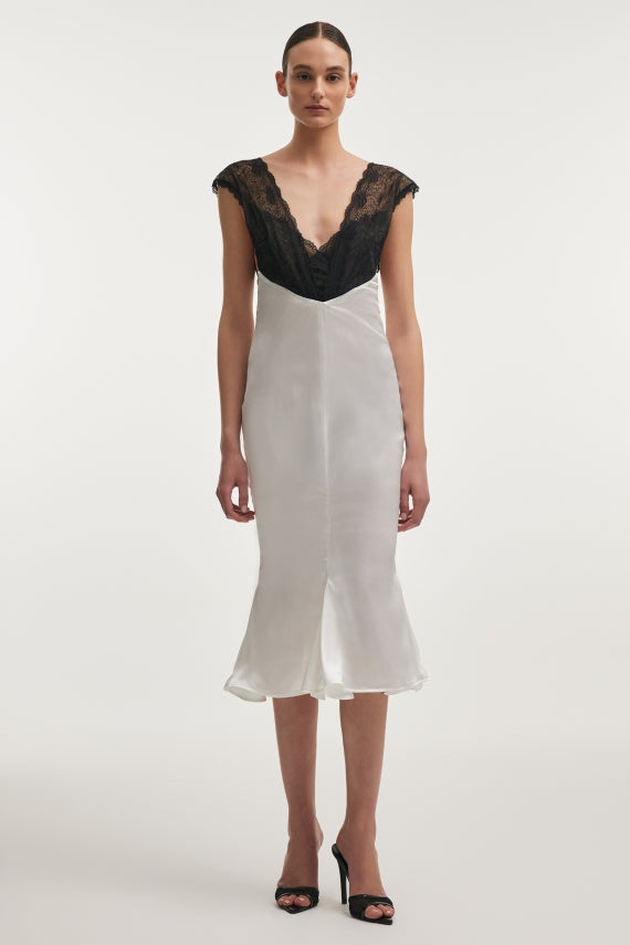 Naia Silk Midi Dress