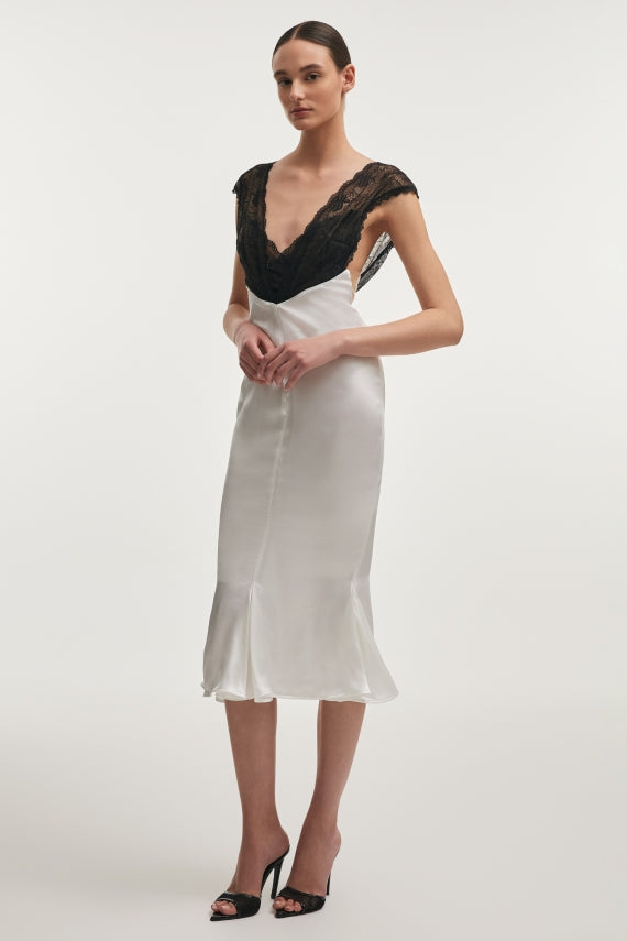 Naia Silk Midi Dress