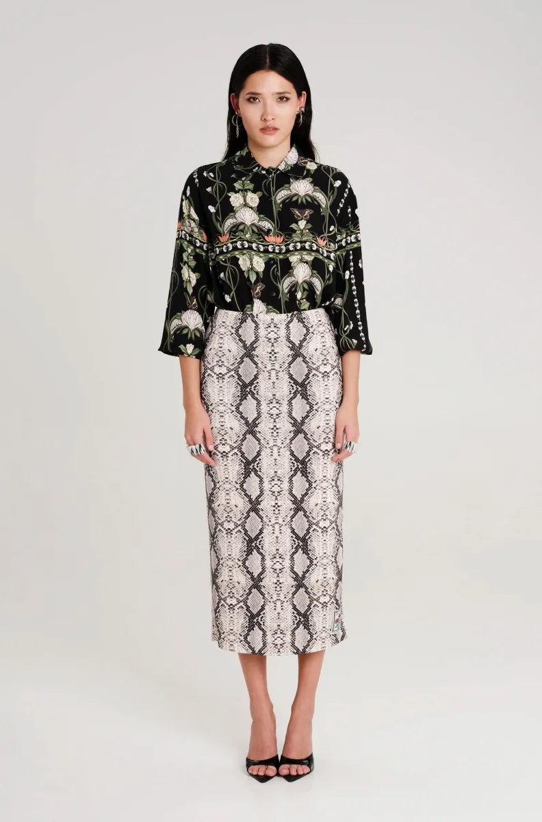 Serpentine Midi Skirt