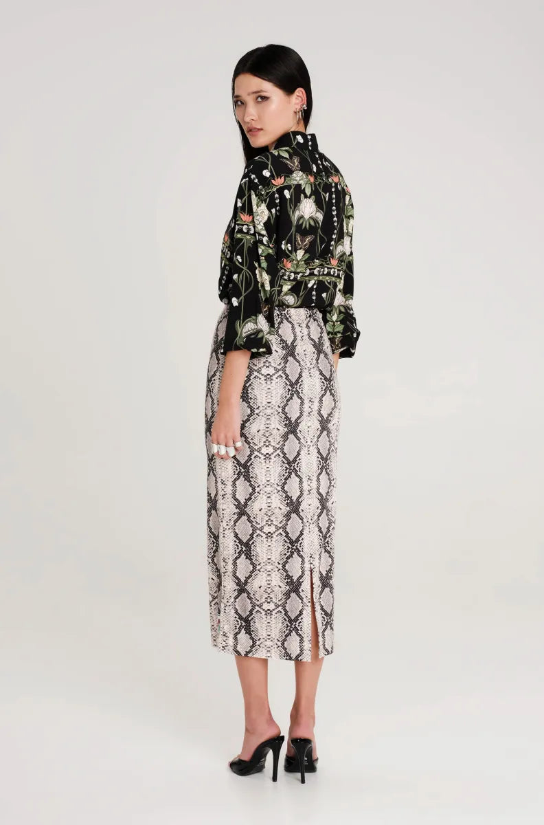 Serpentine Midi Skirt