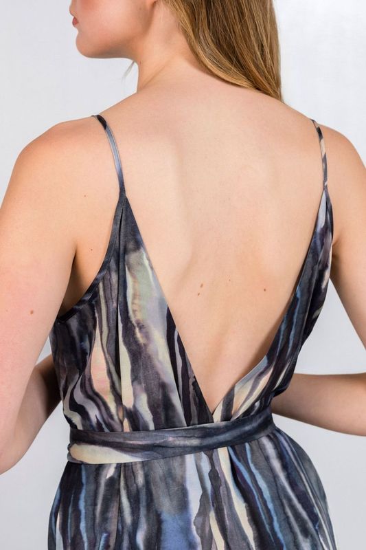 SATIN PRINT JUMPSUIT