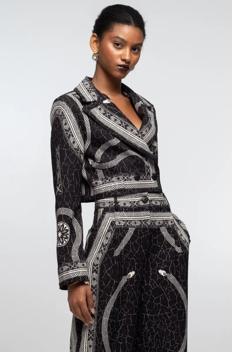 Philosophy crop blazer