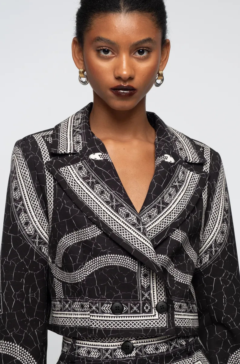 Philosophy crop blazer